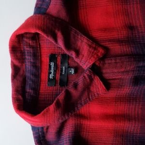 MADEWELL Classic Ex-boyfriend Button Down Shirt Lumberjack Plaid